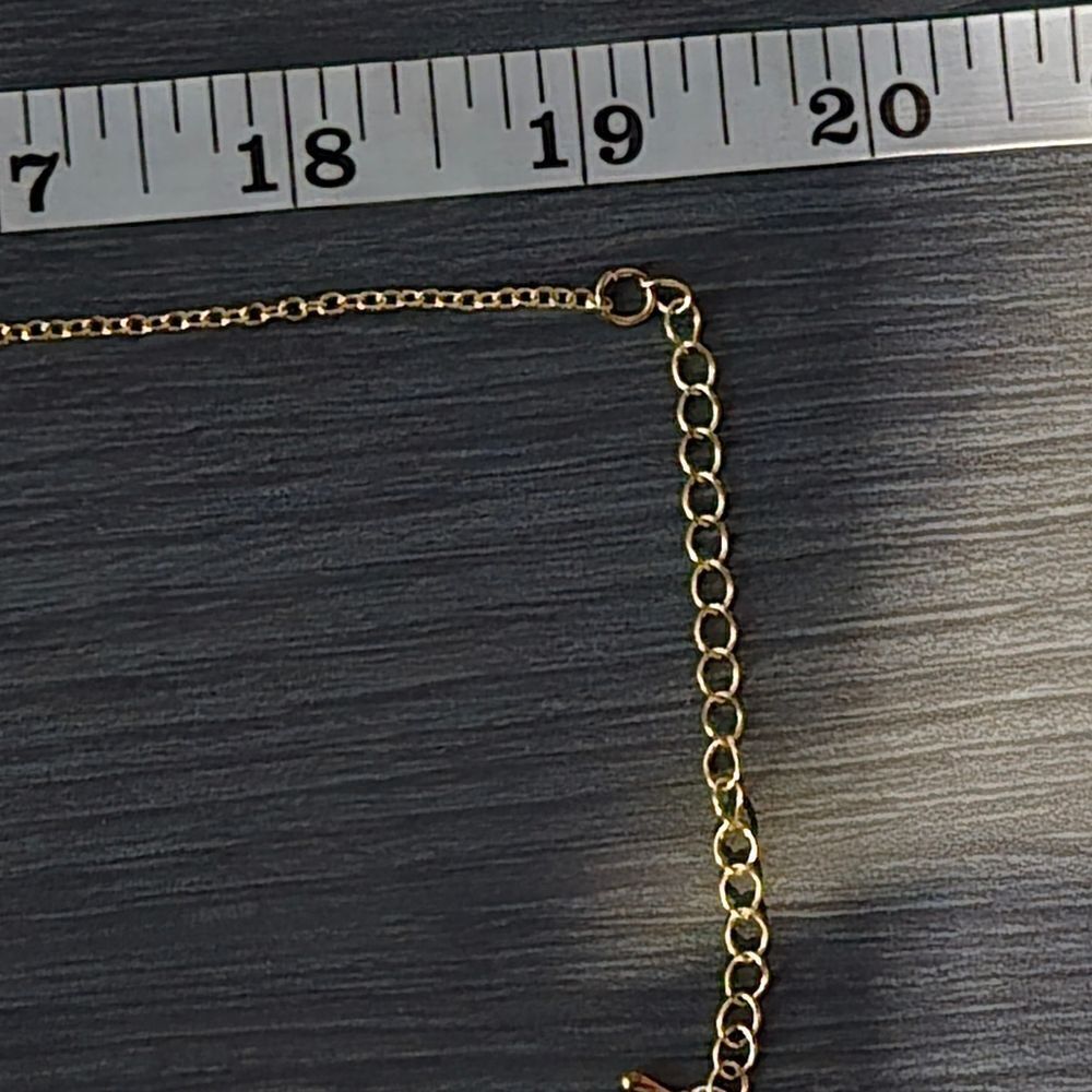 "5/$25" Goldtone Faux Turquoise Necklace & Mismatched Feather Dange Earrings - Picture 10 of 11